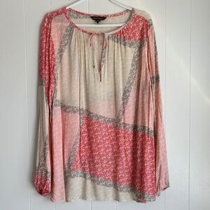 Tommy Bahama long sleeve lightweight blouse size L